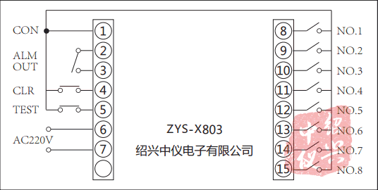 八路閃光報(bào)警器接線說(shuō)明